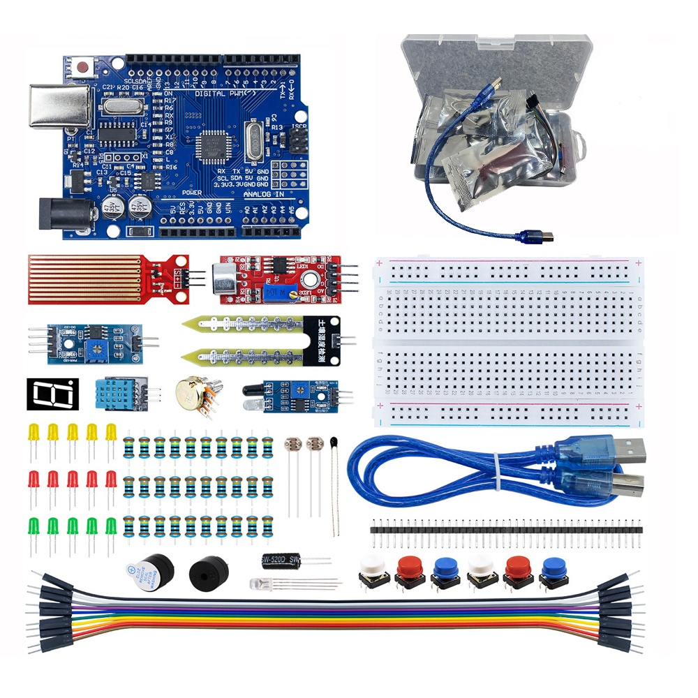 LAFVIN UNO R3 Basic Starter Kit for Arduino with Tutorial/Code ...