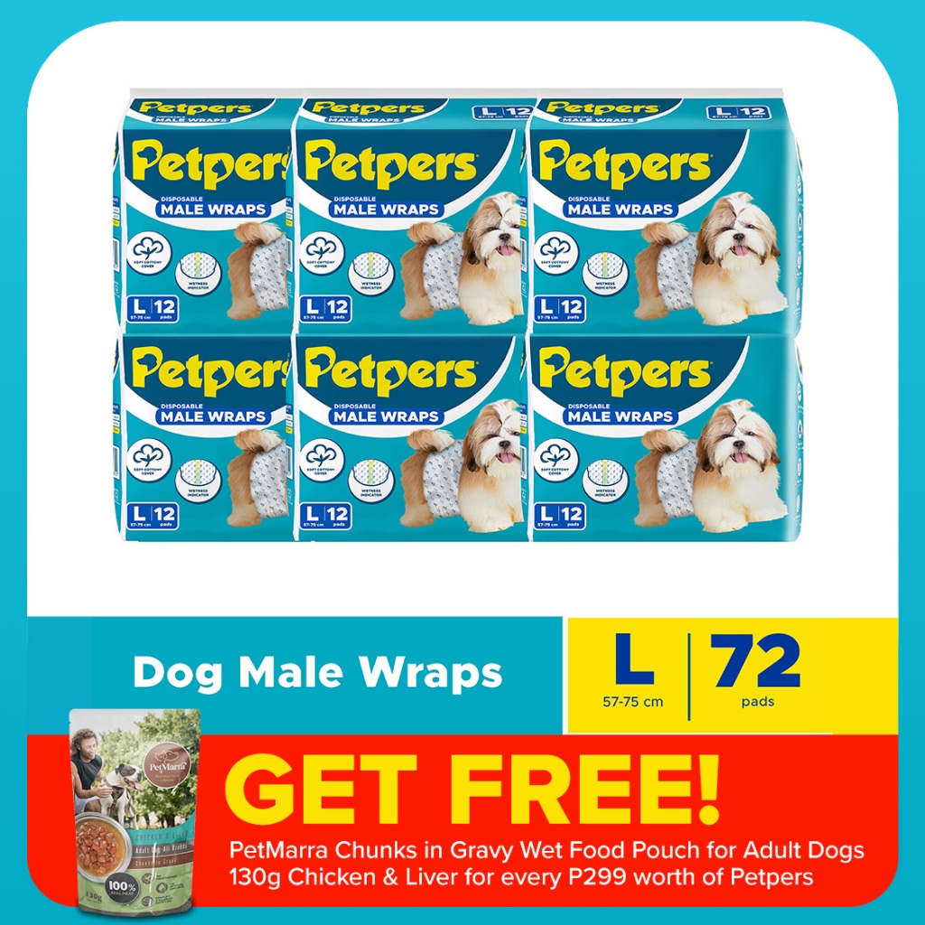 Petpers Male Wraps Large 12s x 6 | Shopee Philippines