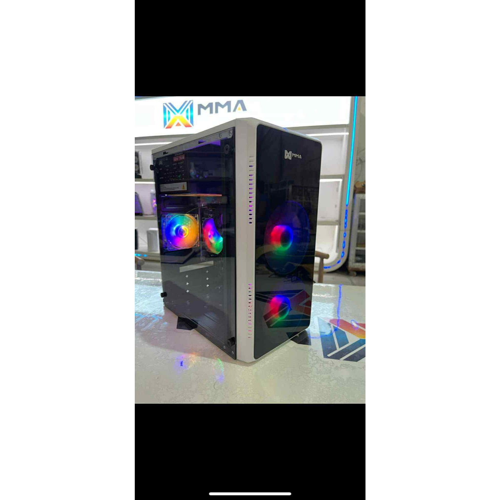 MMA MA890 Pc Case MATX Tempered Glass Side Panel BLACK / WHITE | Shopee ...
