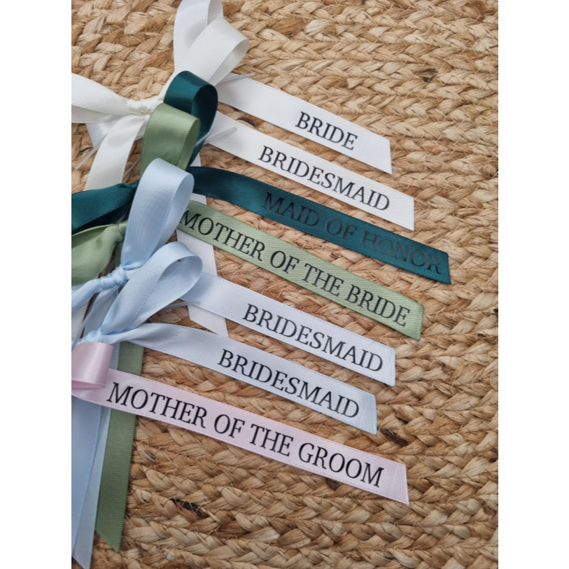 Ribbon Bow with Personalized Name for Gift Wrap Wedding Debut Birthday ...