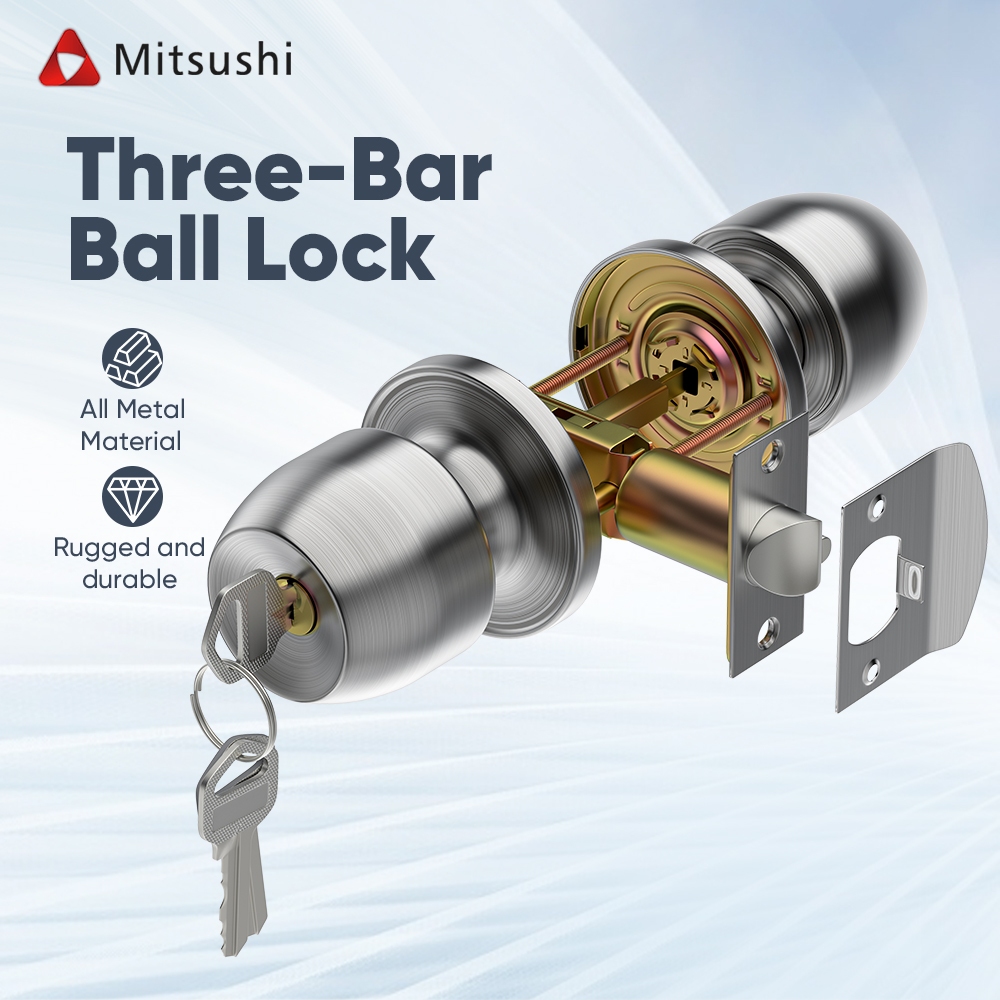 Mitsushi Sand silver three bar ball lock type lock is designed for ...