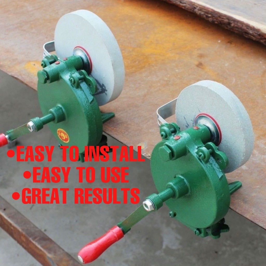 6 Inch Hand Grinder Grindstone for Polishing and Sharpening Blades and ...