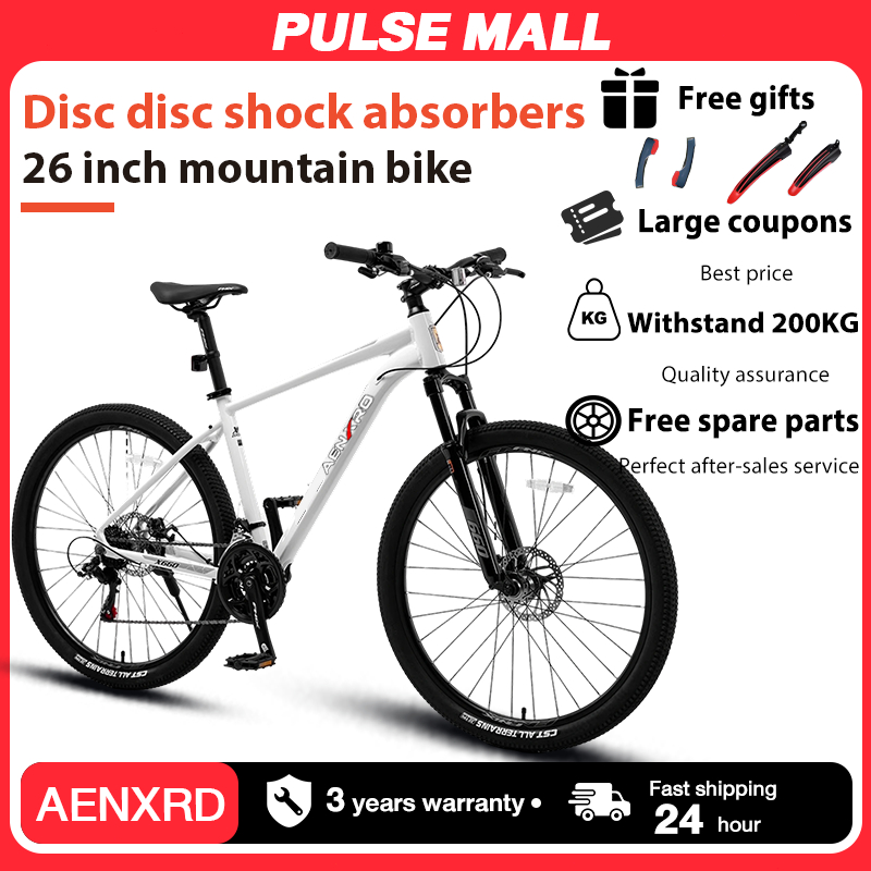 AENXRD Mountain Bike for Adult inch Bicycle 21 Speeds with