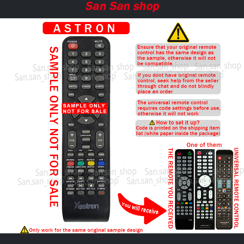 Universal remote control for astron smart tv remote With mouse | Shopee ...