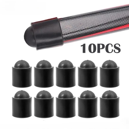 10Pcs Billiard Cue Tail Rubber Cover Pool Cue Bottom Protection Snooker ...