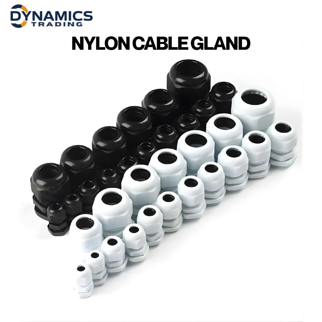 Nylon Cable Gland 10pcs. | PG7 ~ PG21 | IP68 Waterproof Connector ...