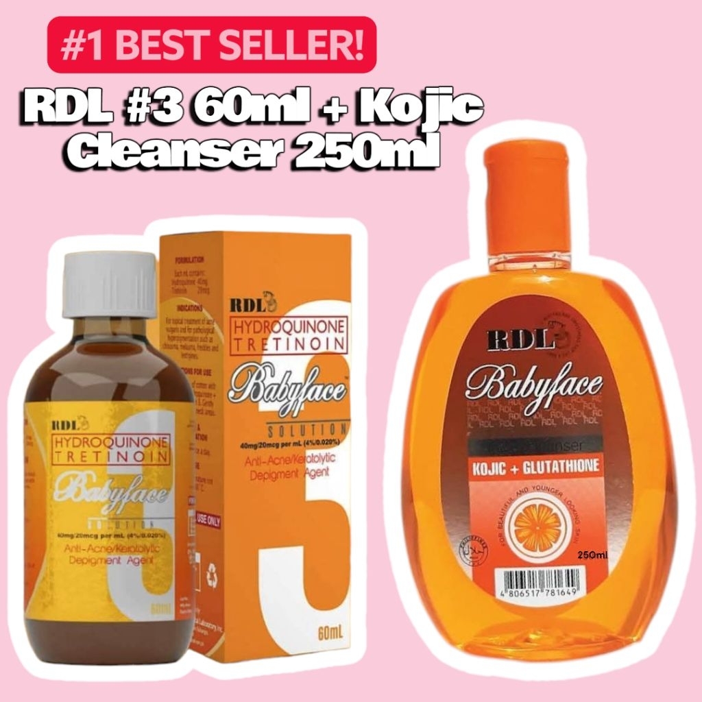 RDL BbyFace #3 60ml + Kojic Cleanser 250ml | Shopee Philippines