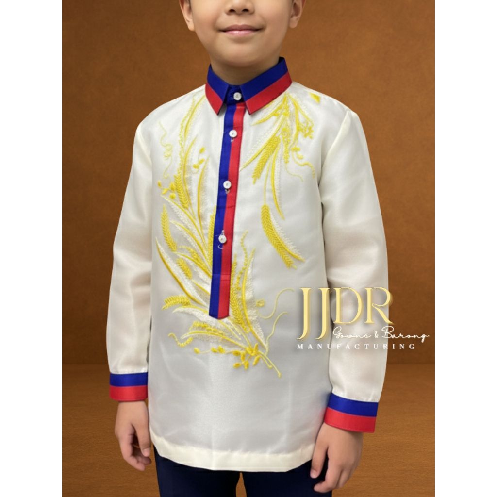JJDR's PHILIPPINE FLAG COLOR KID BARONG TAGALOG (RANDOM BURDA) | Shopee ...