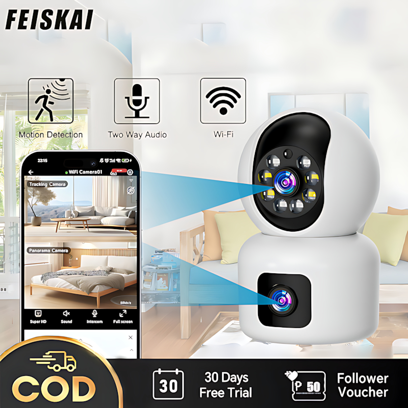 v380 pro cctv camera 360 8MP 4K Dual Lens Auto Tracking Wireless WiFi ...