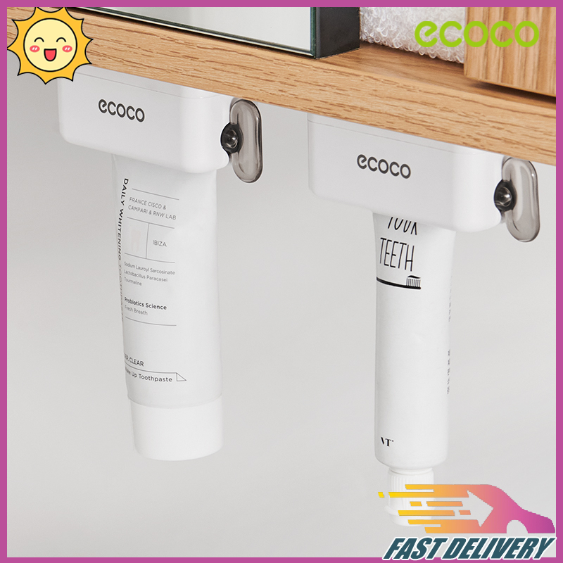 Ecoco Bathroom Magnetic Toothpaste Squeezer Wall Mounted No Drill ...
