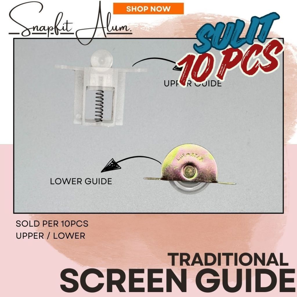 Traditional Series Screen Guide [SOLD PER 10PCS] UPPER and LOWER GUIDE ...