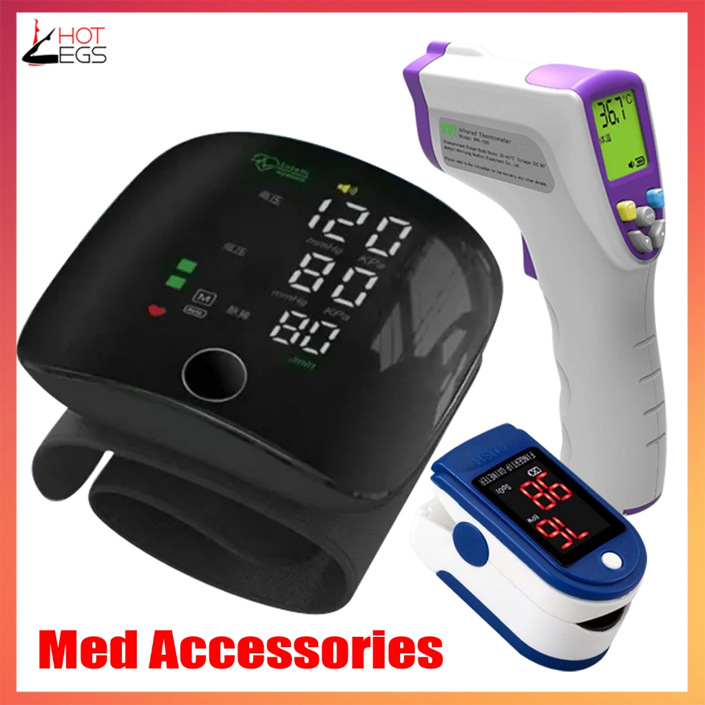 Wrist BloodPressure Digital Monitor, Forehead thermometer, Oximeter ...