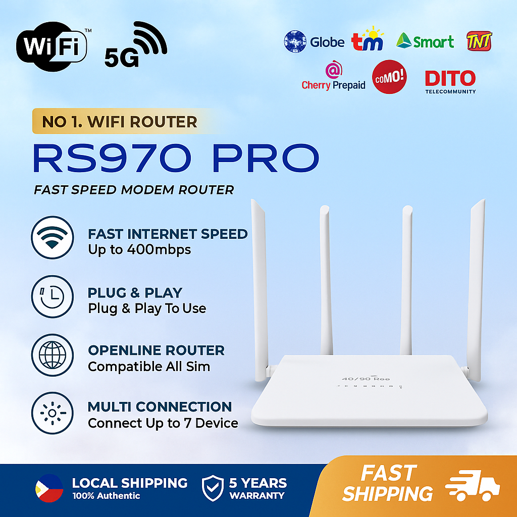 UPGRADED Version RS970 PRO WIFI Modified Unlimited Hotspot 4G LTE Modem ...