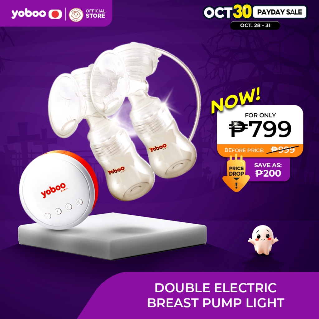 Yoboo Double Electric Breast Pump-Light One-step breastfeeding Painless  Pumping 300ml
