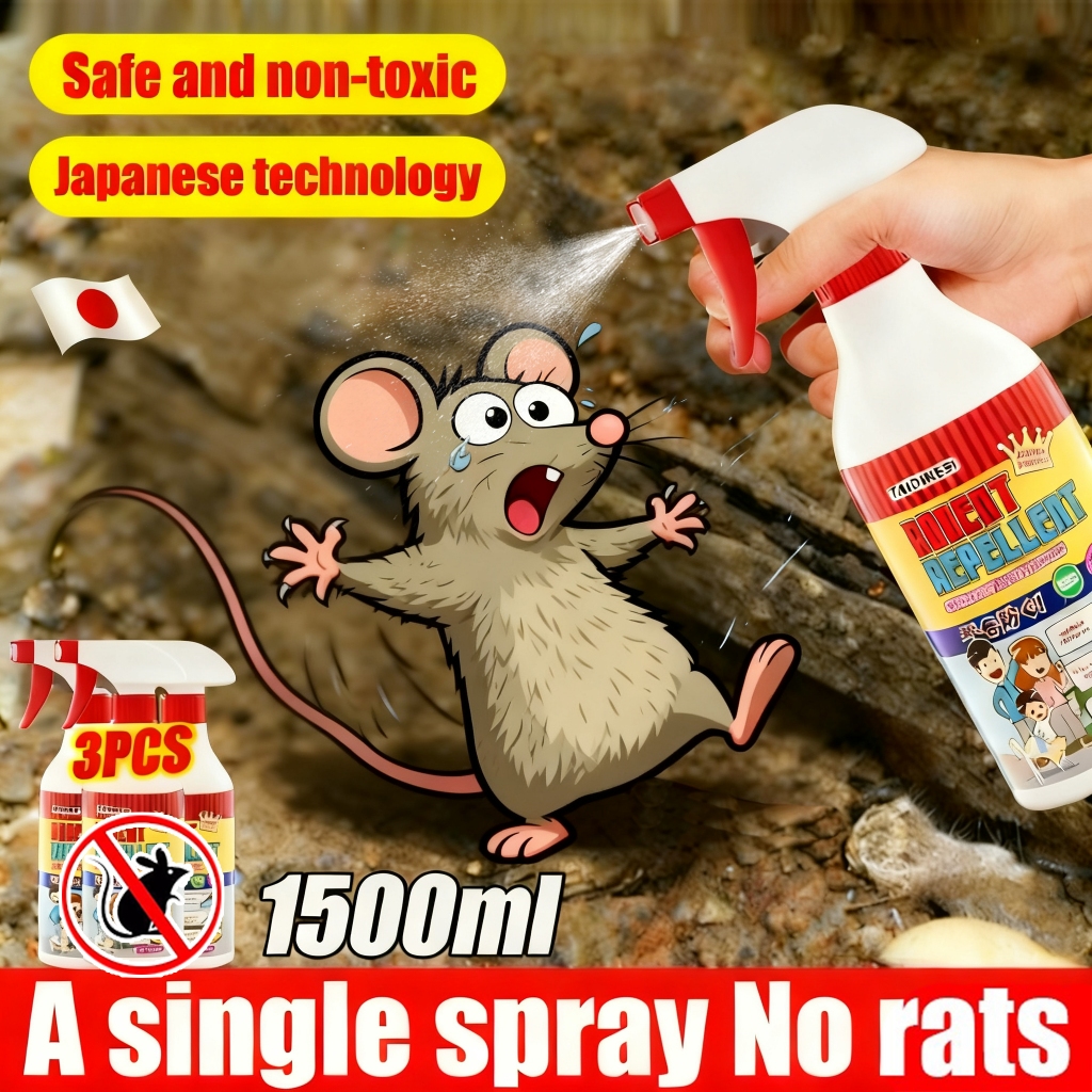 BUY 2 TAKE 1 500ML Killer Rat Repellant Pest Spray Repel Mice ...