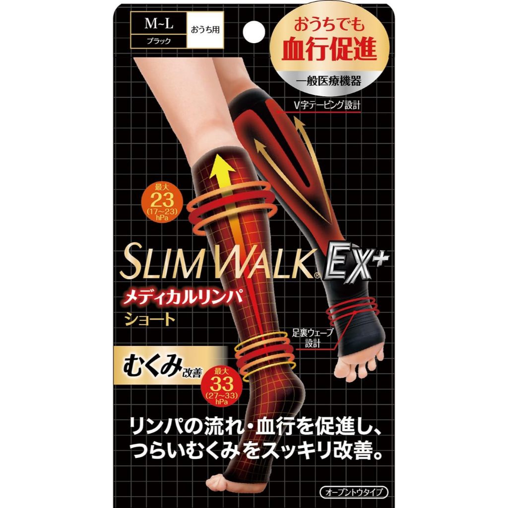Direct from Japan Compression Socks Slim Walk Medical Lymph Socks Short ...