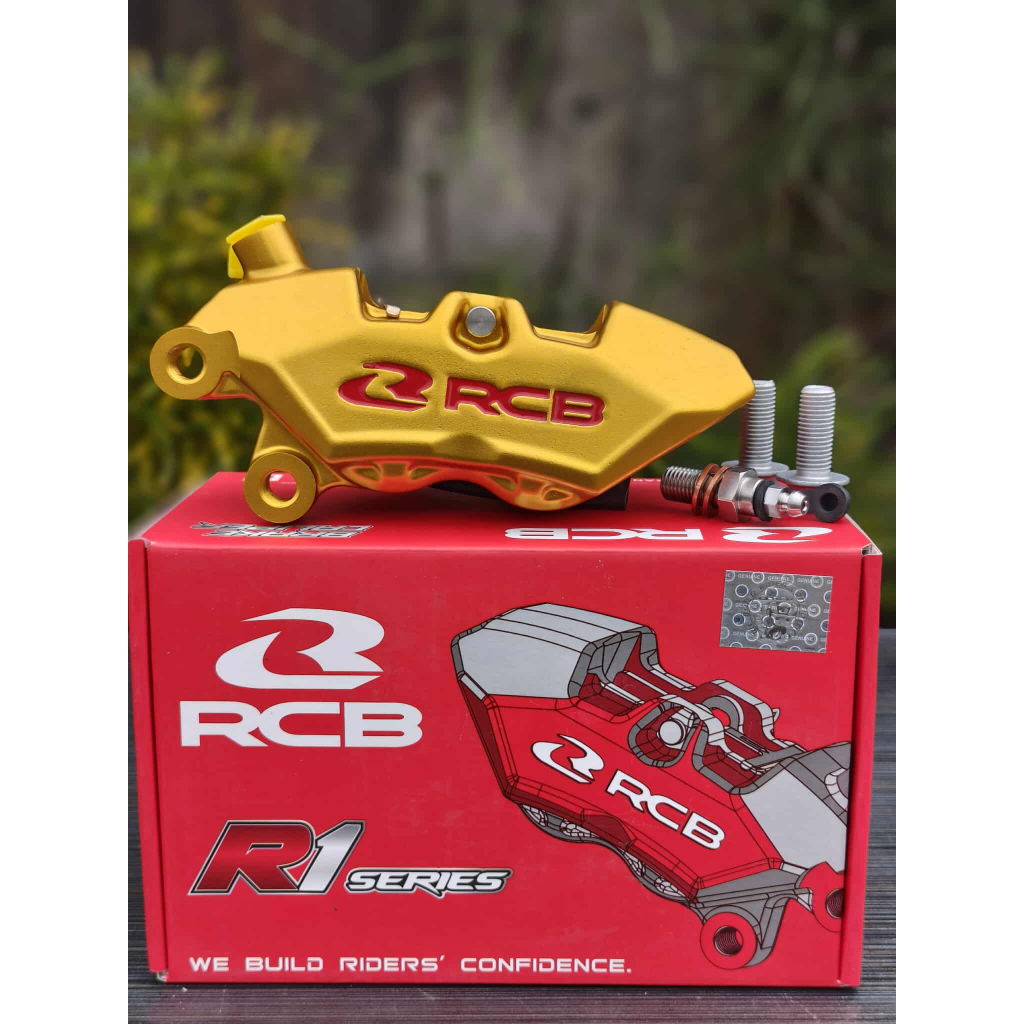 RCB R1 FRONT BRAKE CALIPER 4 POT UNIVERSAL LEFT SIDE. | Shopee Philippines