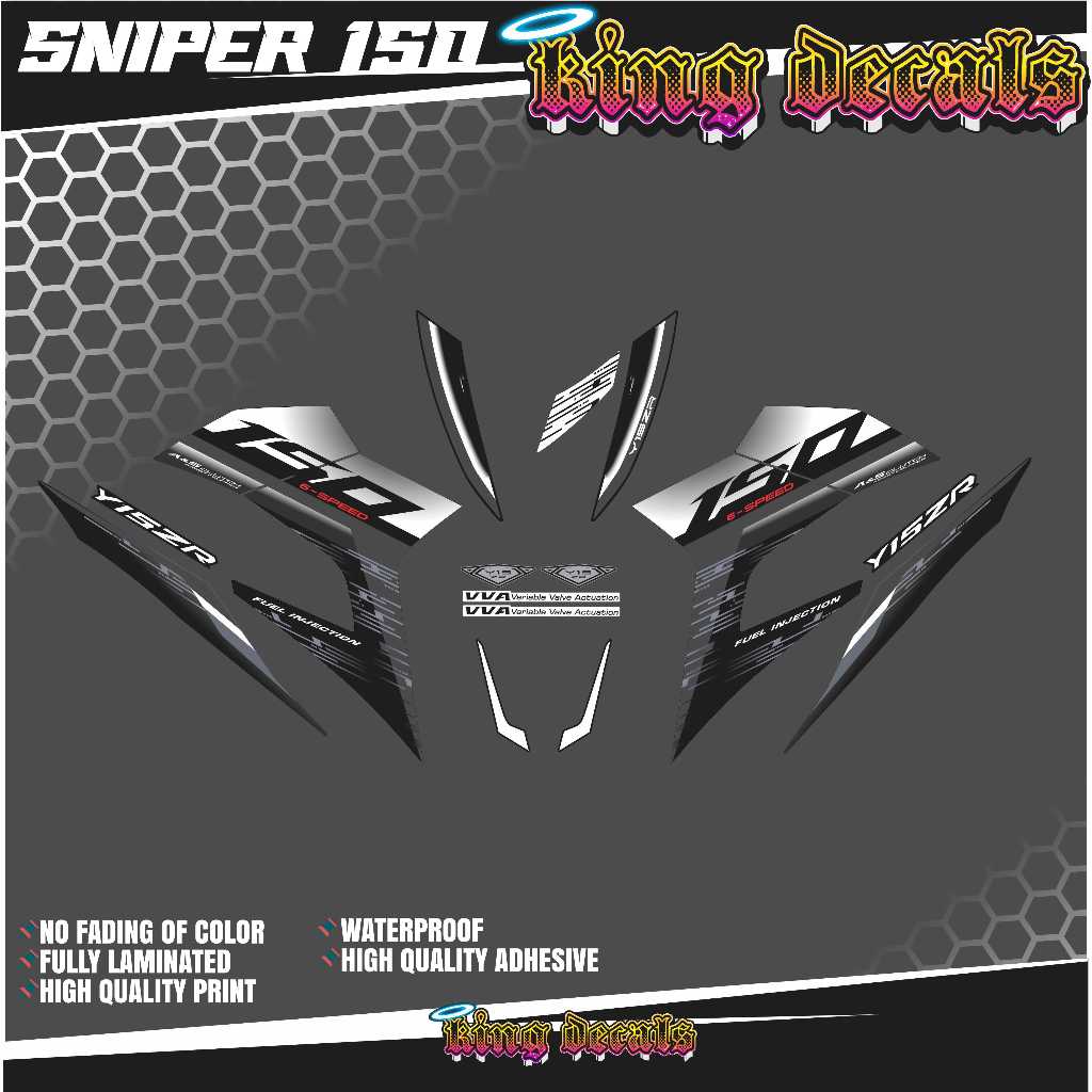 SNIPER 150 Y15ZR SNIPER 155 DESIGN Malaysia DECALS [Customized Decals ...