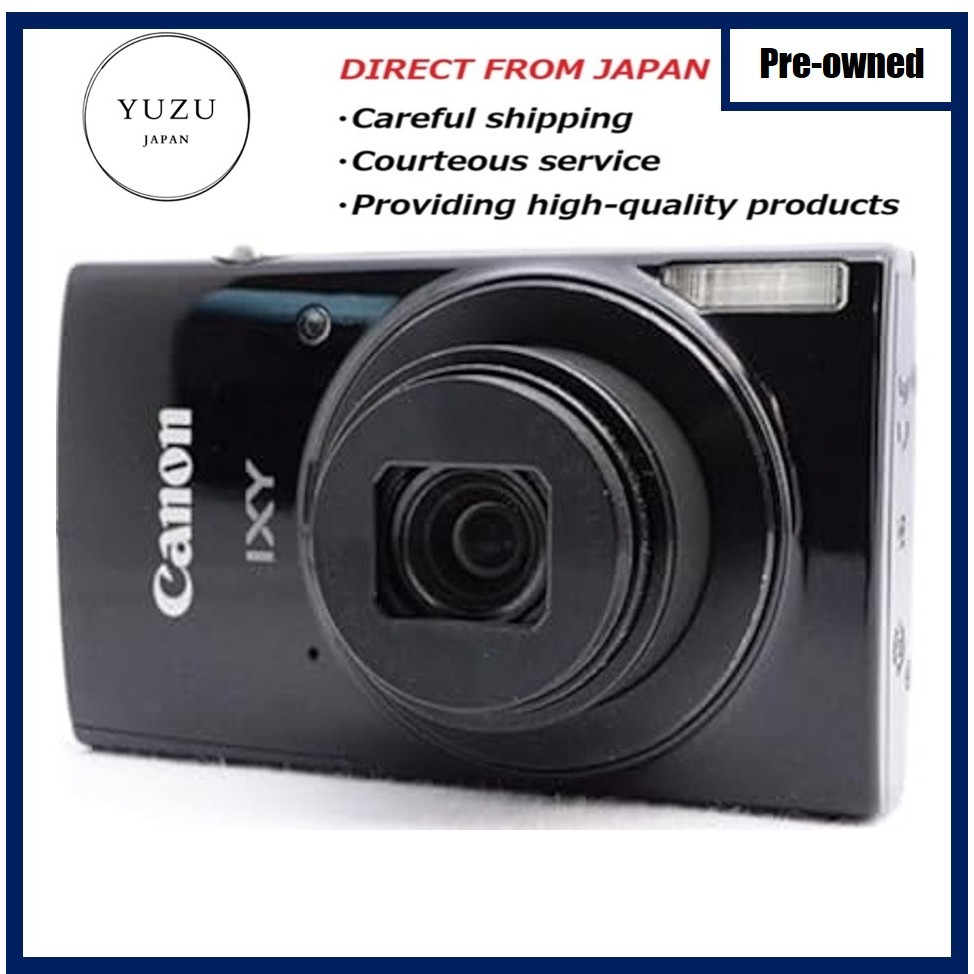 Pre-owned Product Canon IXY 190 (Black): Ultra-Slim Digital Camera