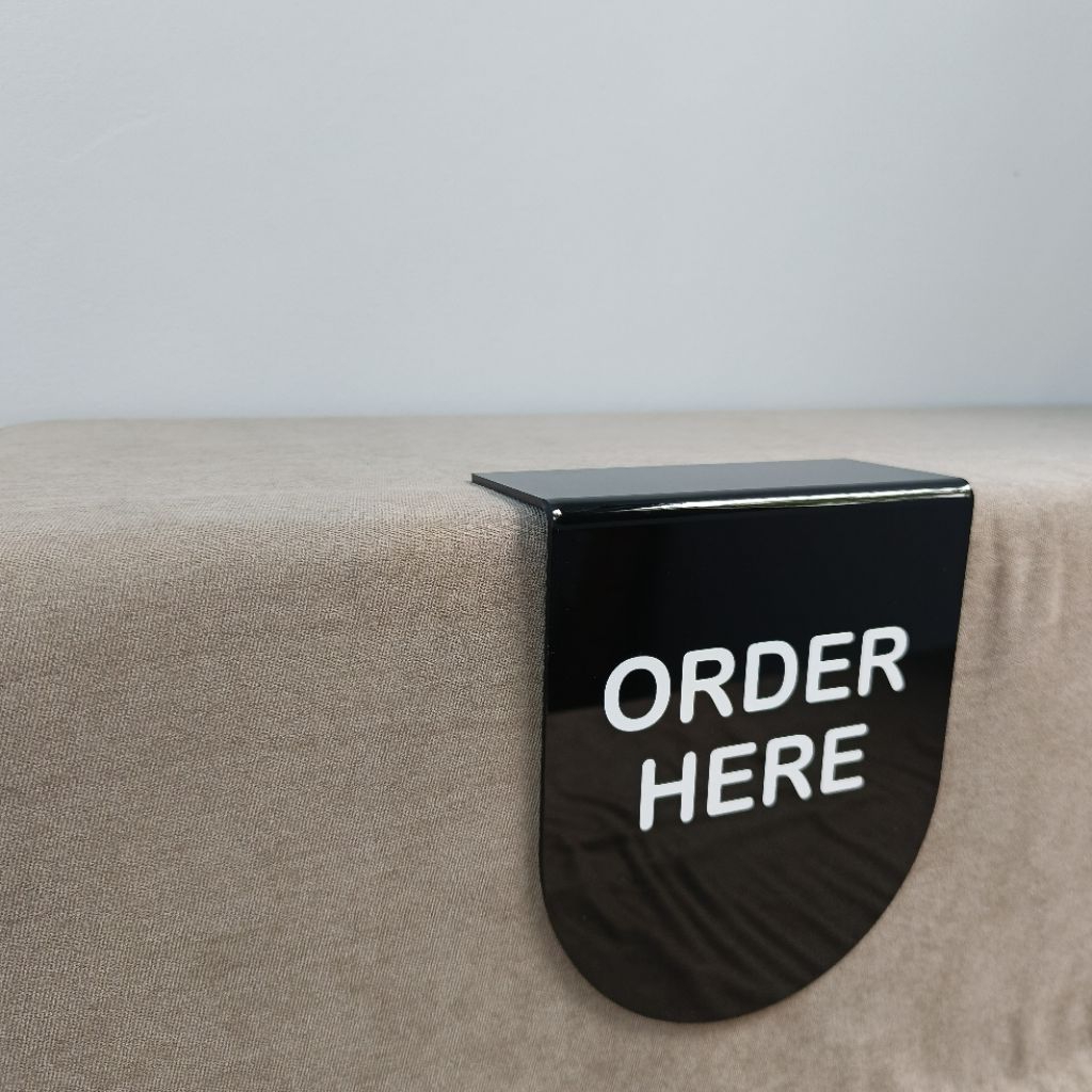 Acrylic Sign - Table Sign - Order Here Sign - Pay Here Sign | Shopee ...