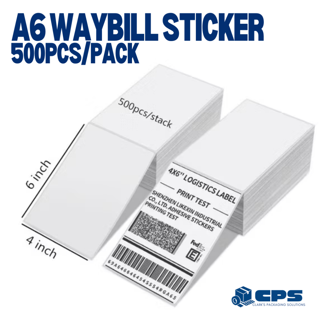 CPS A6 WAYBILL STICKER THERMAL STICKER | Shopee Philippines