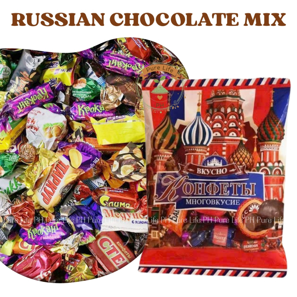 Russian Chocolate Mixed Fructose Candy 500g - CHOCOLATE CANDY NA MAY ...