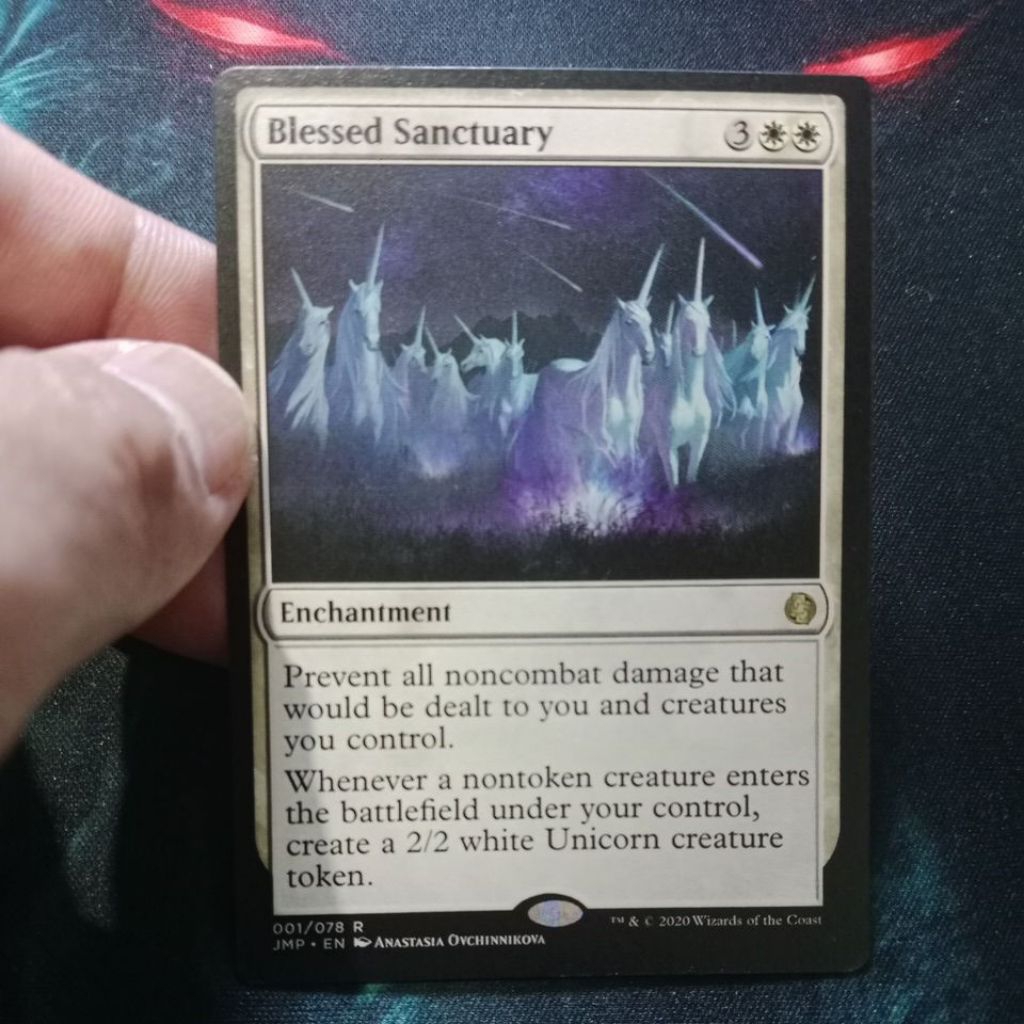 1x BLESSED SANCTUARY - Jumpstart - MTG - Magic The Gathering - Foil, Near Mint, Kaladesh Set