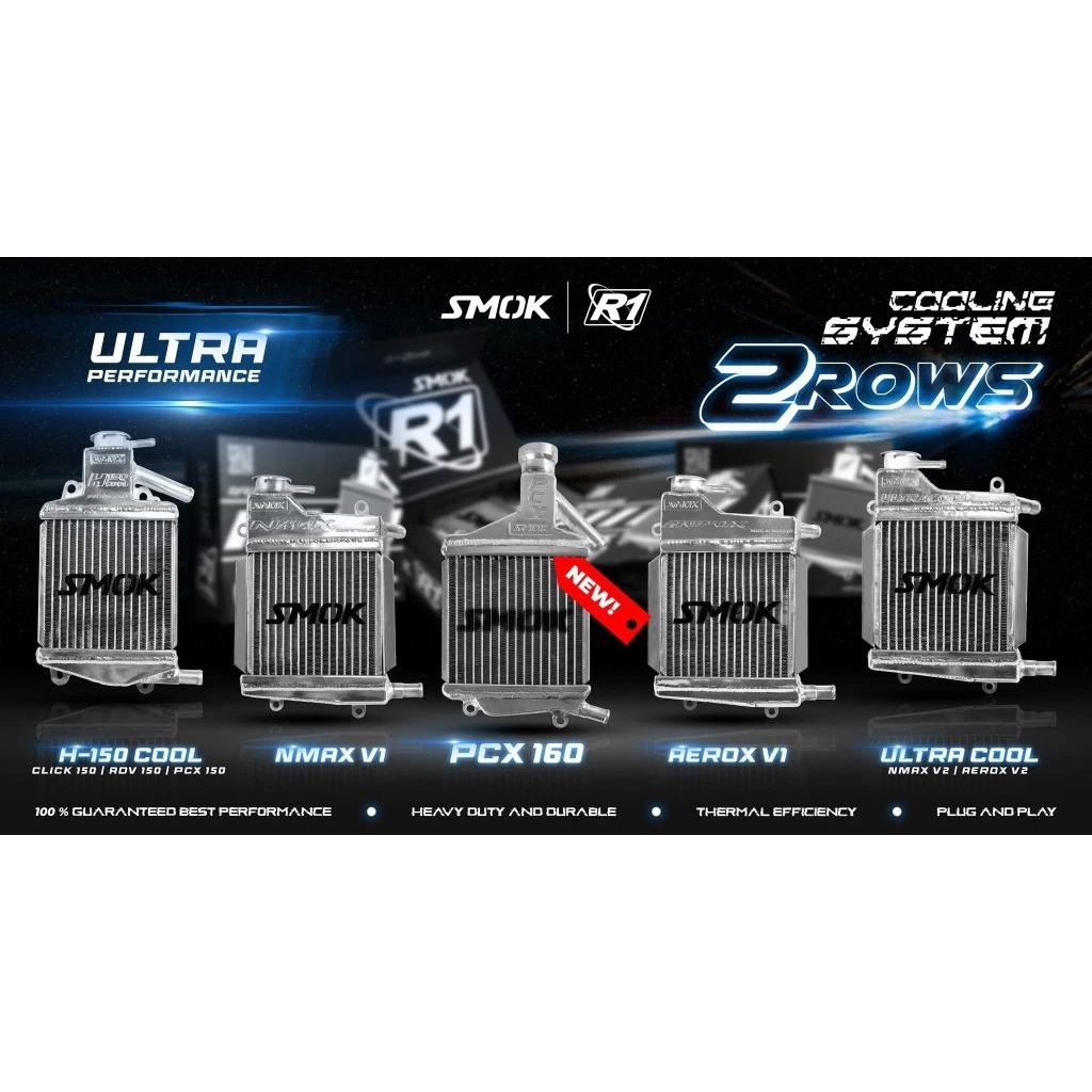 Smok 2 Rows Radiator Nmax / Aerox / Pcx / Adv / Click | Shopee Philippines