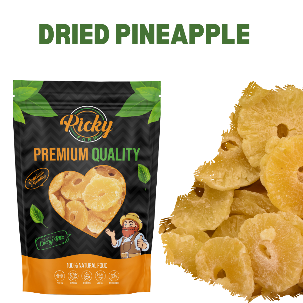 Premium Dried Pineapple | Sweet, Juicy & Chewy Tropical Snack | 150g ...