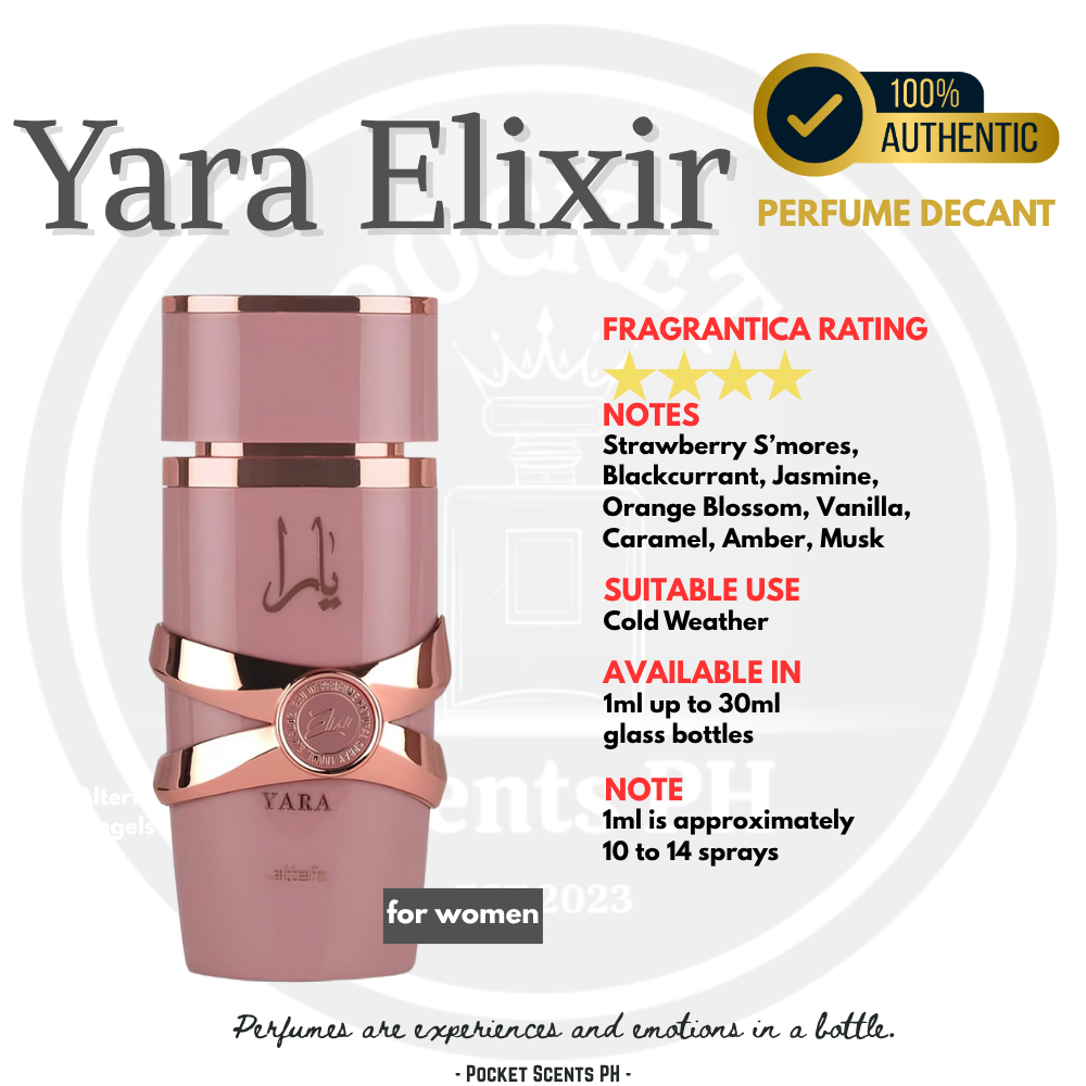 Yara Elixir - 1ml to 5ml - [PERFUME DECANT] | Shopee Philippines