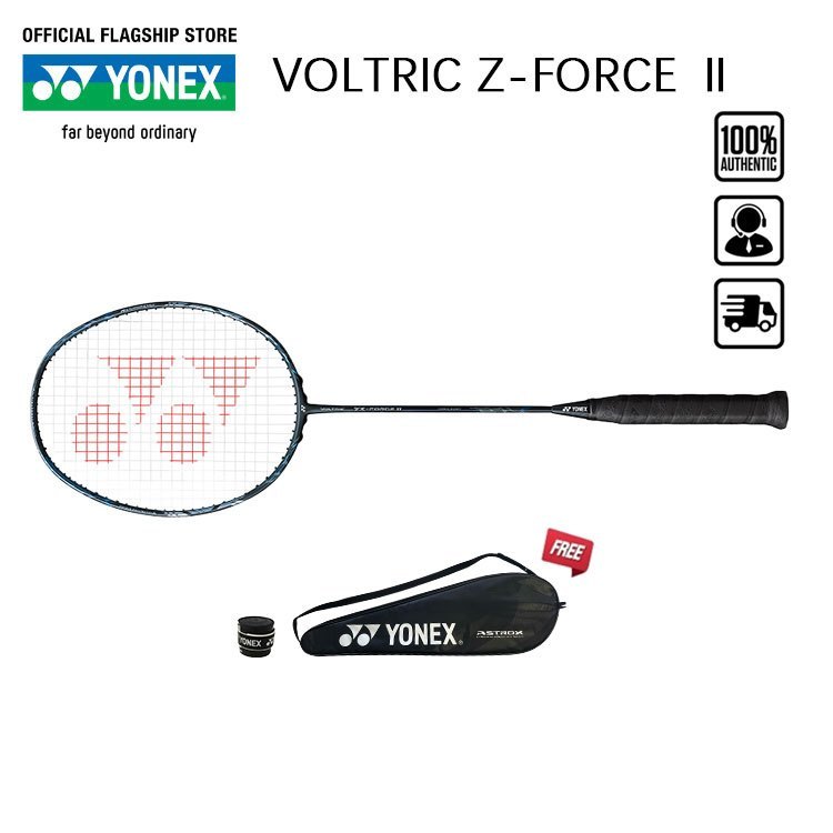 YONEX VOLTRIC Z FORCE II BLACK Badminton Racket Full Carbon Single 4U ...