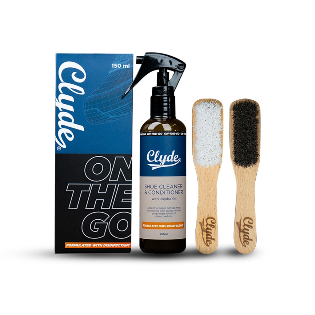 Clyde OnTheGo Premium Shoe Cleaner 150ml for Canvas, Nylon, Suede