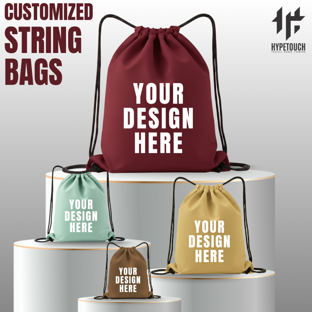 Customized Colored Canvas Drawstring Bags | Shopee Philippines
