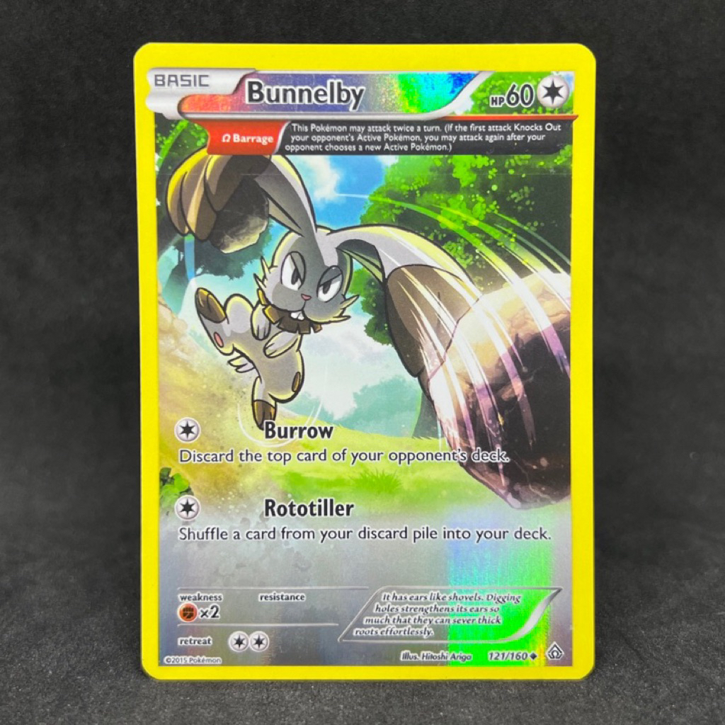 Pokemon TCG Bunnelby Half Art Holo 121/160 2015 XY Primal Clash Trading Card  Game | Shopee Philippines