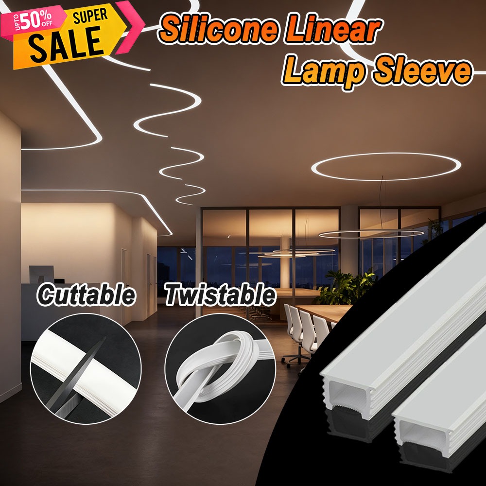 Flexible silicone linear led channel embedded Tube LED Neon Light ...