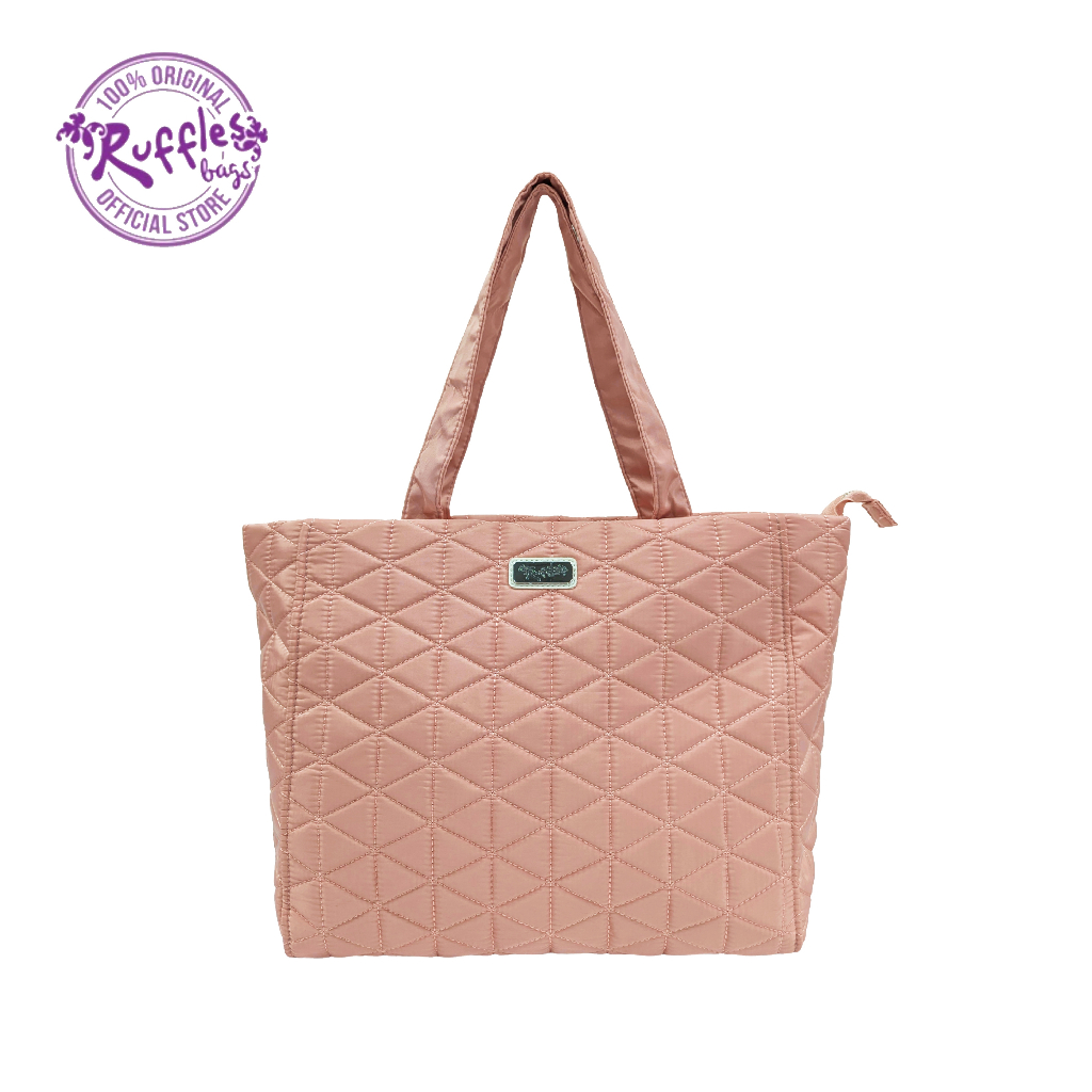 Ruffles Bags Trina Tote Bag (Black, Khaki, Peach, Purple, Gray, Green ...