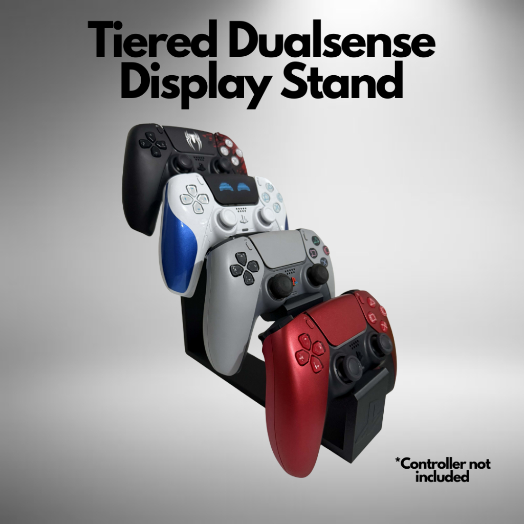 Tiered Dualsense Controller Display Stand 3D Printed Haus Checklist ...