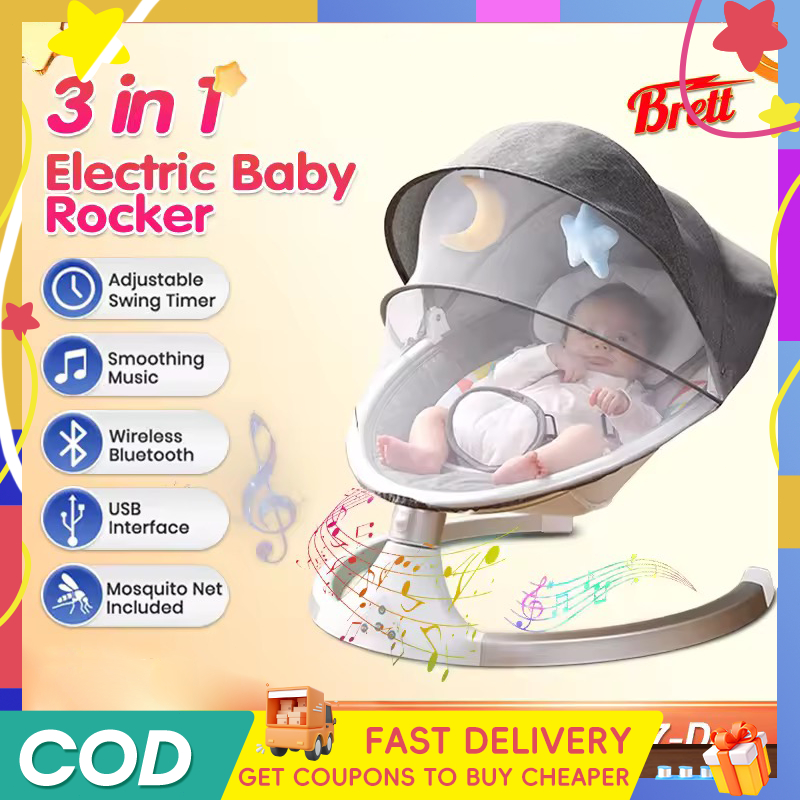 Baby Electric Rocking Chair Baby Swing with musicTouch Screen Control ...