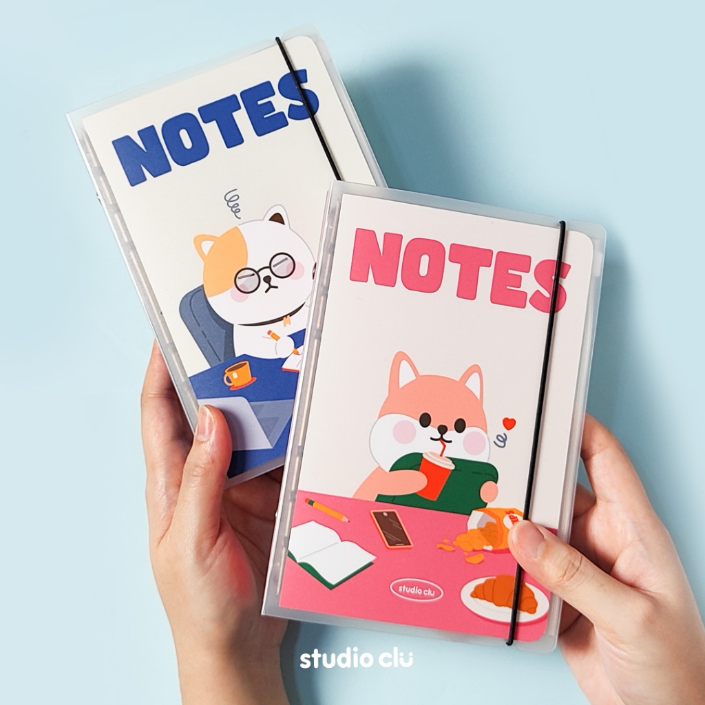 A6 Cute Binder Notebook Reusable l Cartoon Kawaii Planner Journal ...