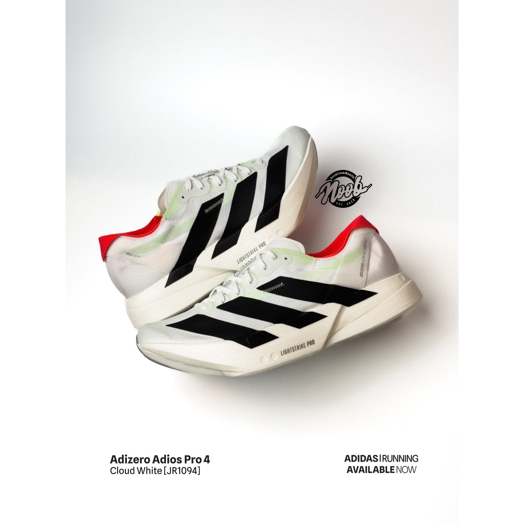 Original Adidas Adizero Adios Pro 4 M Cloud White (JR1094) | Shopee ...