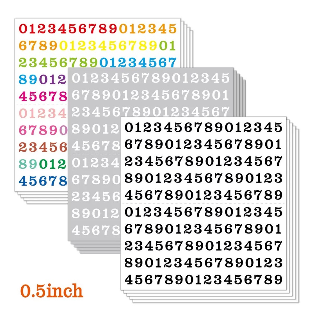 1 Sheets 0.5inches small size waterproof Stickers Decorative DIY ...