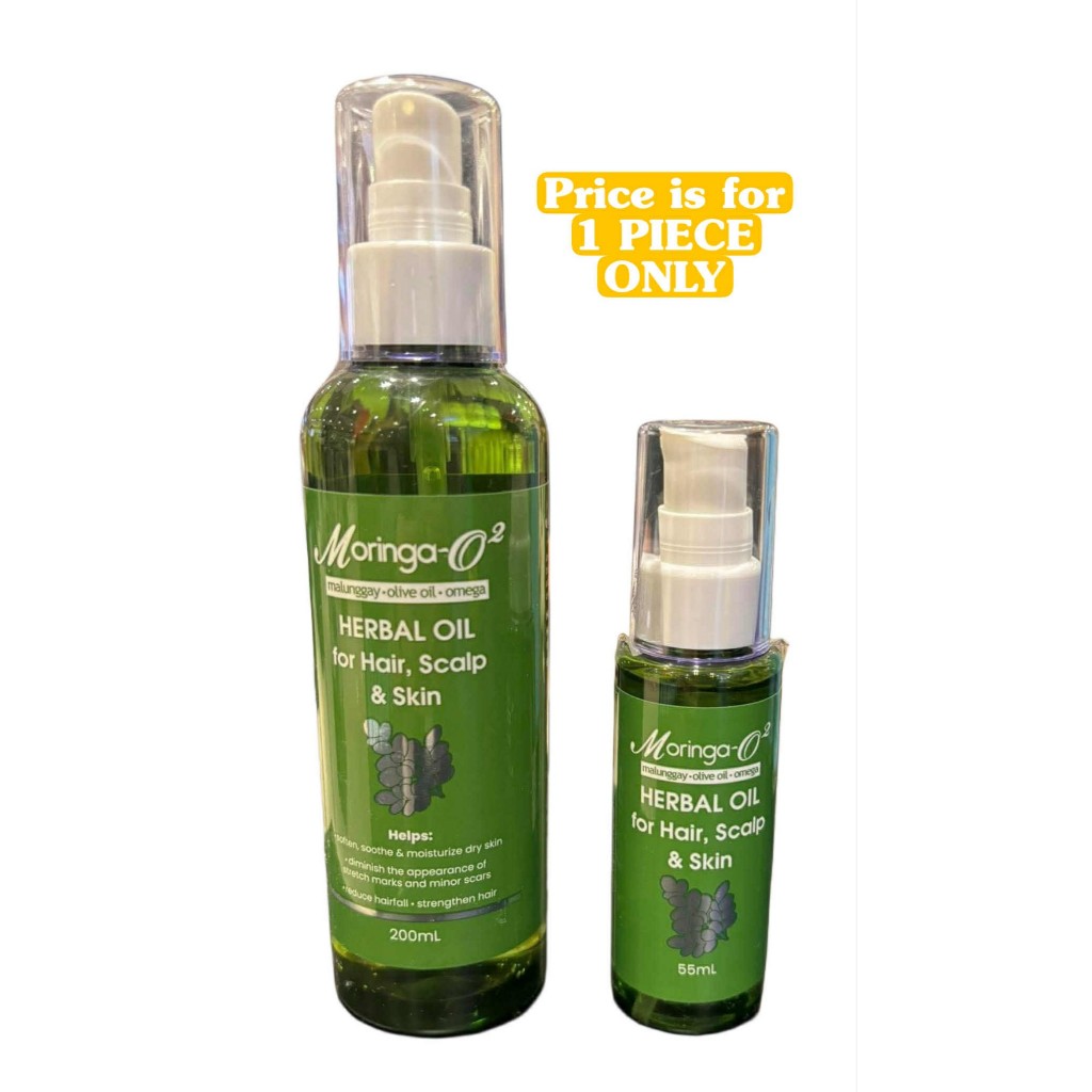 MORINGA-O2 Herbal Oil (200ml/55ml) for Hair, Scalp & Skin * PRICE IS ...
