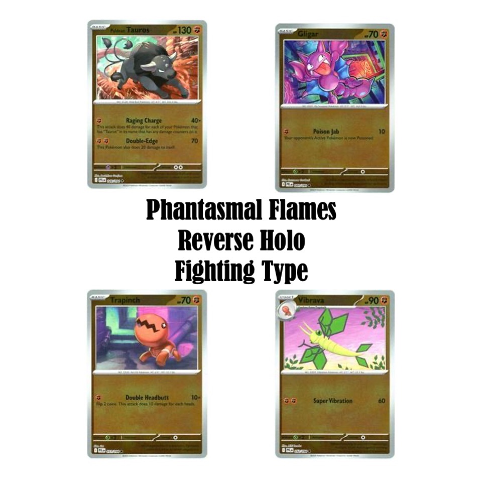 fighting reverse holo phantasmal flames pokemon trading card games ...