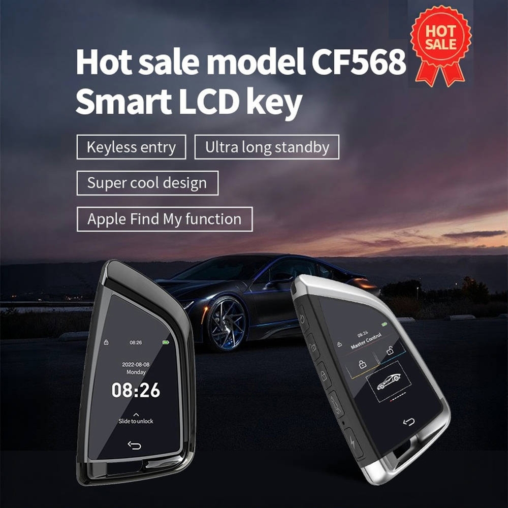 CF568 Smart LCD Car Key Remote | Keyless Entry Ultra Long Standby for ...