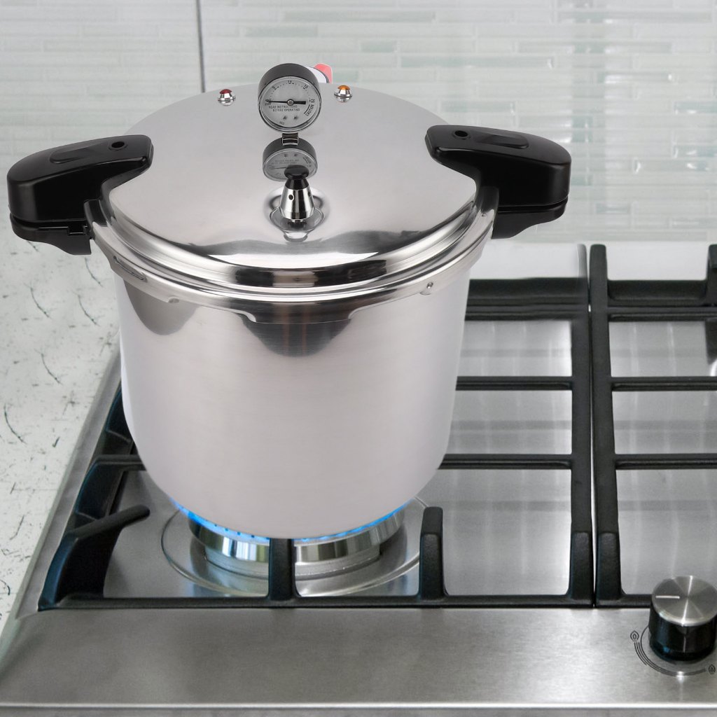 Pressure Canner Cooker Dial 20-Quart Aluminum Preserver ...