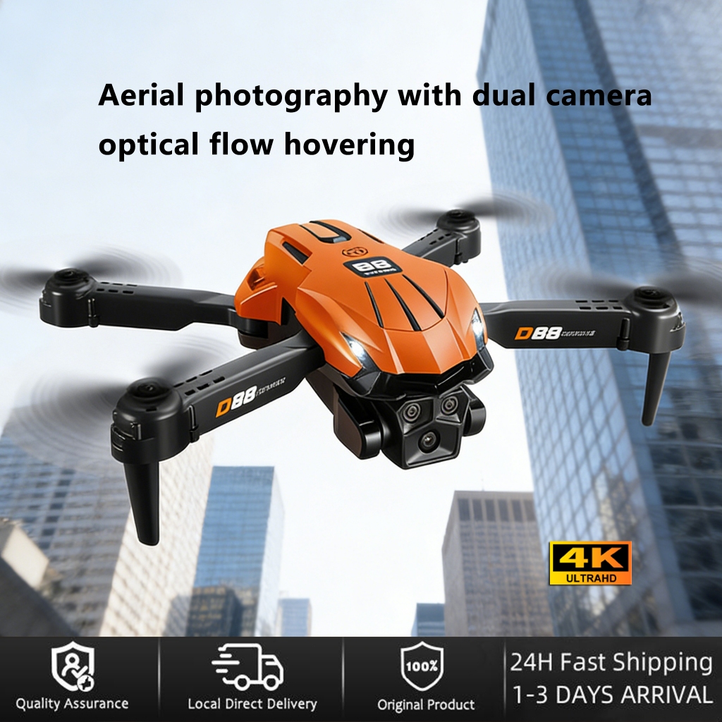 D88 Pro drone 4K HD dual camera Foldable portable mini drone record ...