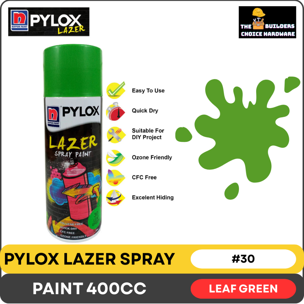 PYLOX #30 LEAF GREEN ORIGINAL LAZER SPRAY PAINT 400CC | Shopee Philippines