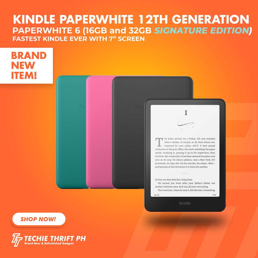 Kindle Paperwhite 12th Generation (Paperwhite 6) 16GB/32GB Signature ...