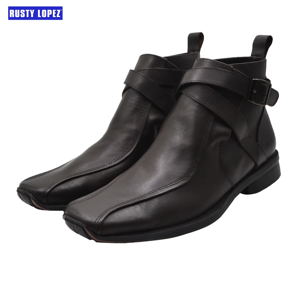 Rusty Lopez Men's Leather Boots (Todd) | Shopee Philippines