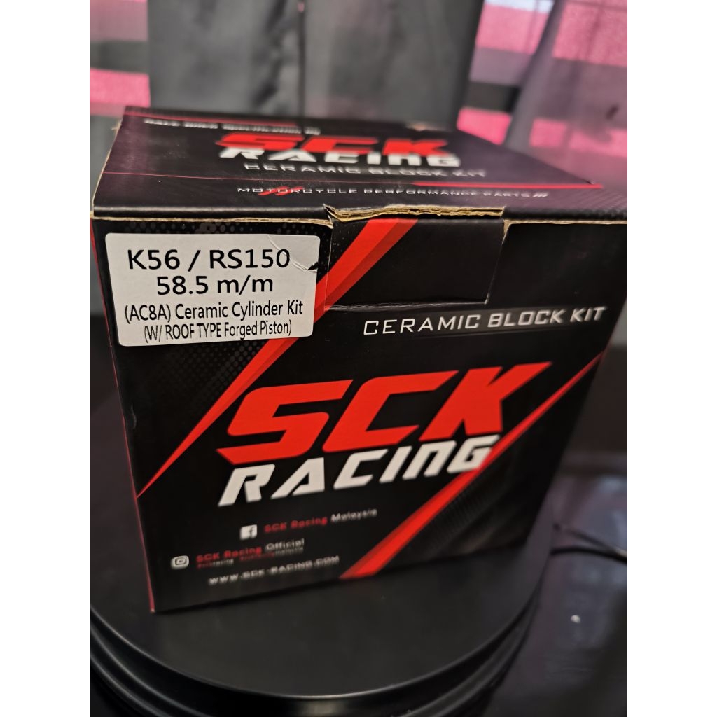 SCK Ceramic Chromebore 58.5mm (WinnerX/SupraGTR/RS150/CBR150r) | Shopee ...